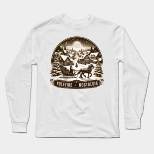 Classic Christmas Nostalgic Village Long Sleeve T-Shirt